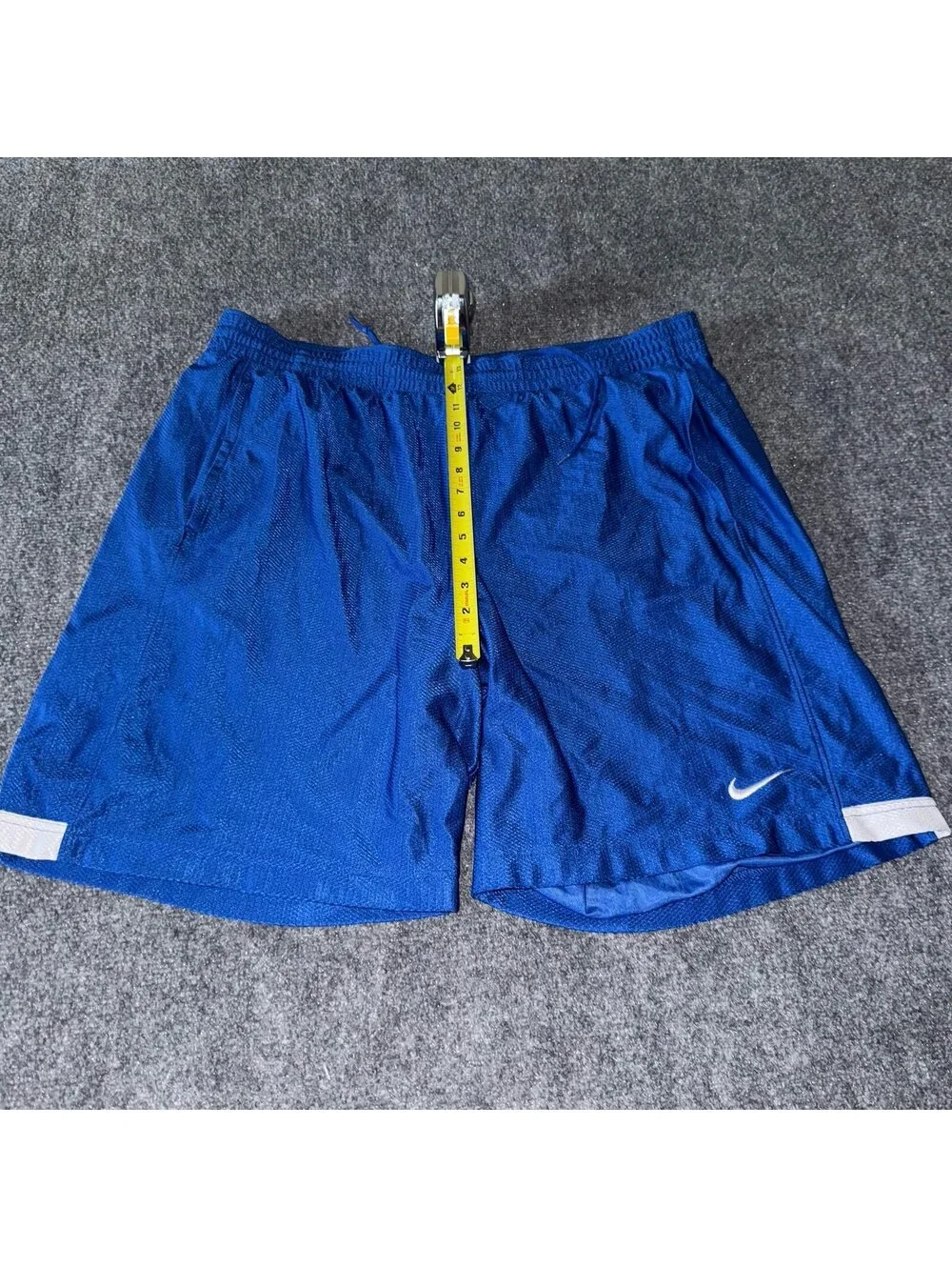 Nike Blue Dazzle Baggy Hoop Shorts Mens XL Vtg y2k 90s Rare